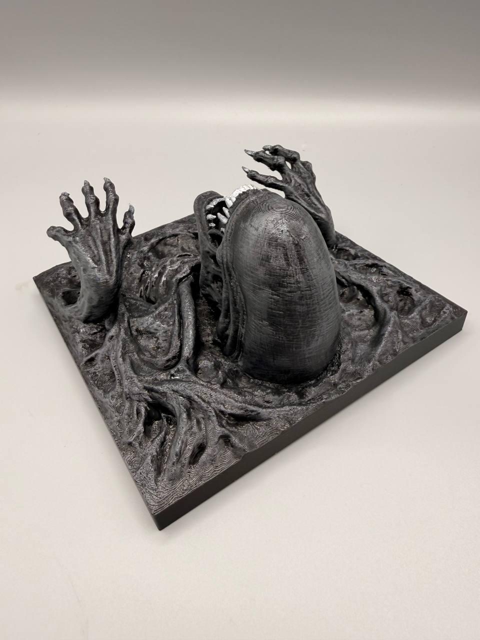 Xenomorph Alien 3D Background, 3D printed in PETG, view 7 of 8