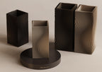 Sazanami Rippled Vase Series, 3D printed in PLA, view 3 of 11