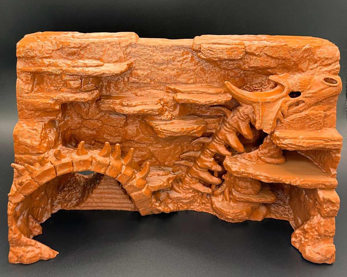 Dragon Fossil 3D Background, 3D printed in PETG, view 2 of 7