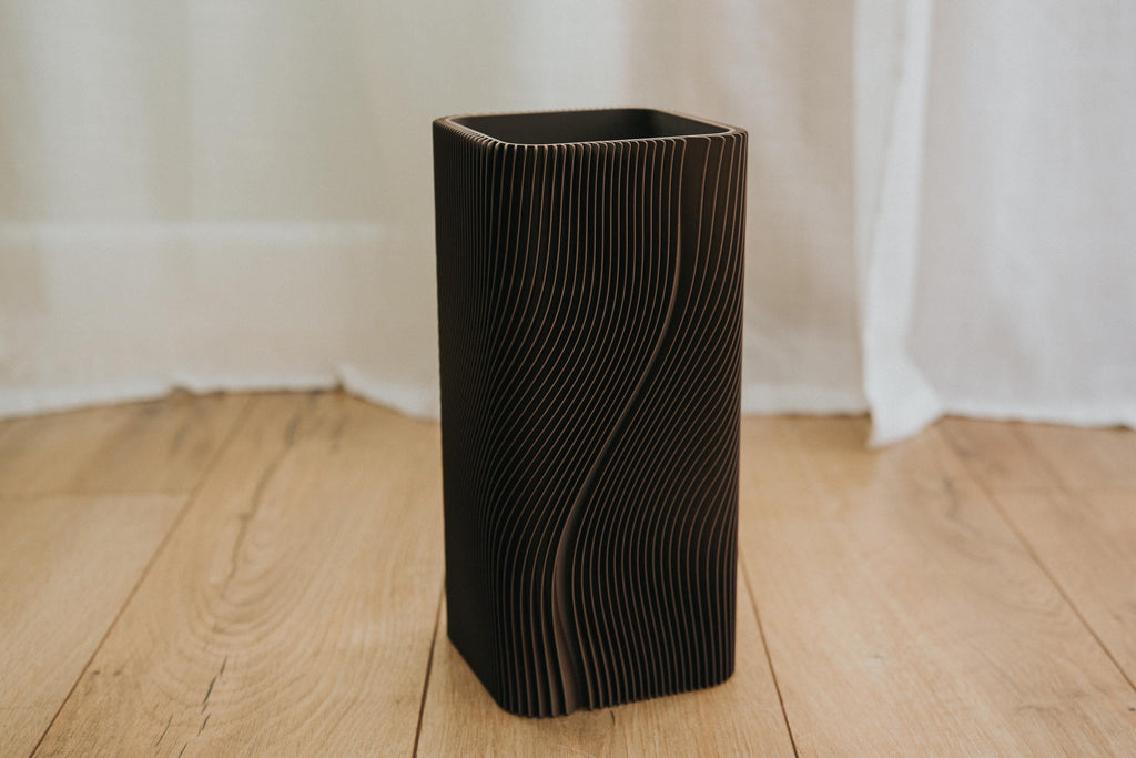 Ma Ribbed Vase Series, 3D printed in PLA, view 7 of 10