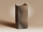 Ma Ribbed Vase Series, 3D printed in PLA, view 4 of 10