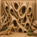 Magic Mushroom Forest 3D Background, 3D printed in PETG, for terrariums, vivariums and aquariums
