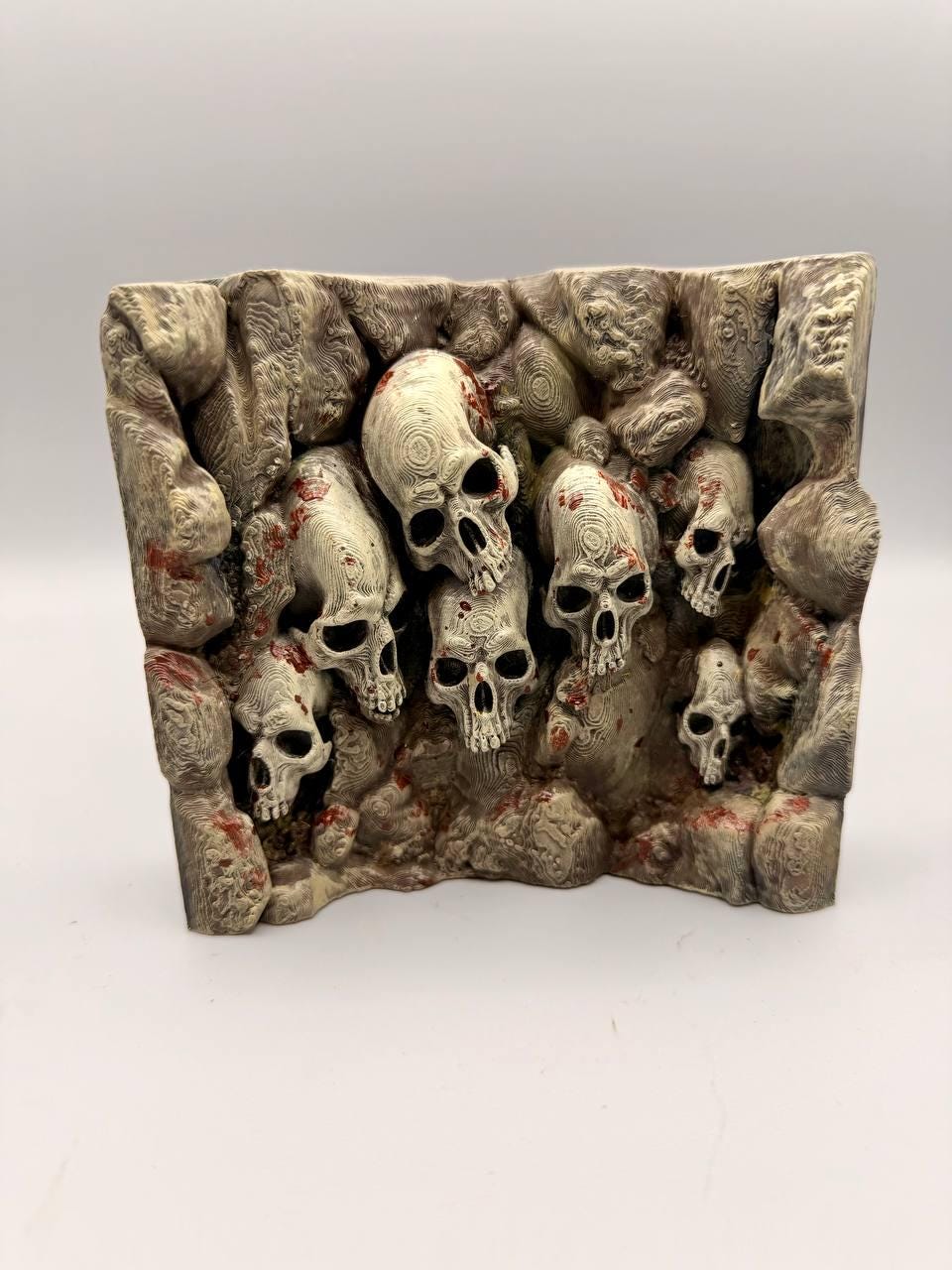 Skull Wall 3D Background, 3D printed in PETG, view 2 of 6