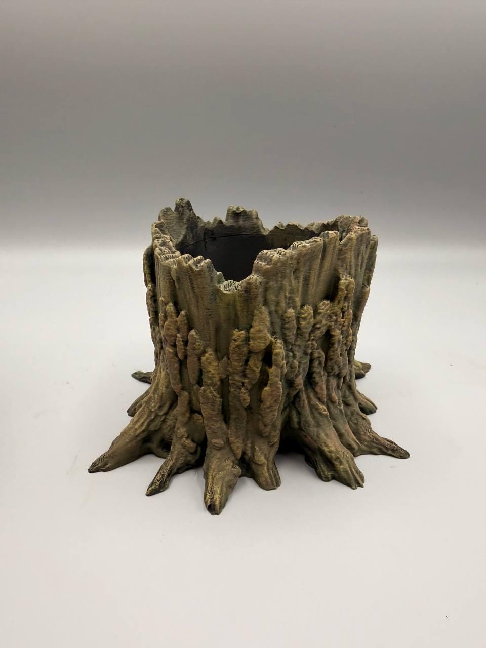 Tree Stump Planter, 3D printed in PETG, view 5 of 7