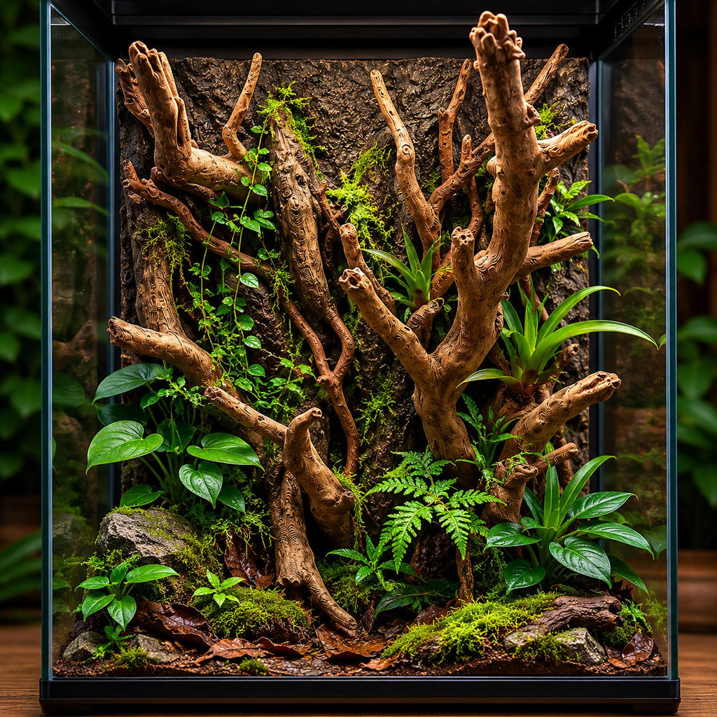 The Branches 3D Background, 3D printed in PETG, for terrariums, vivariums and aquariums
