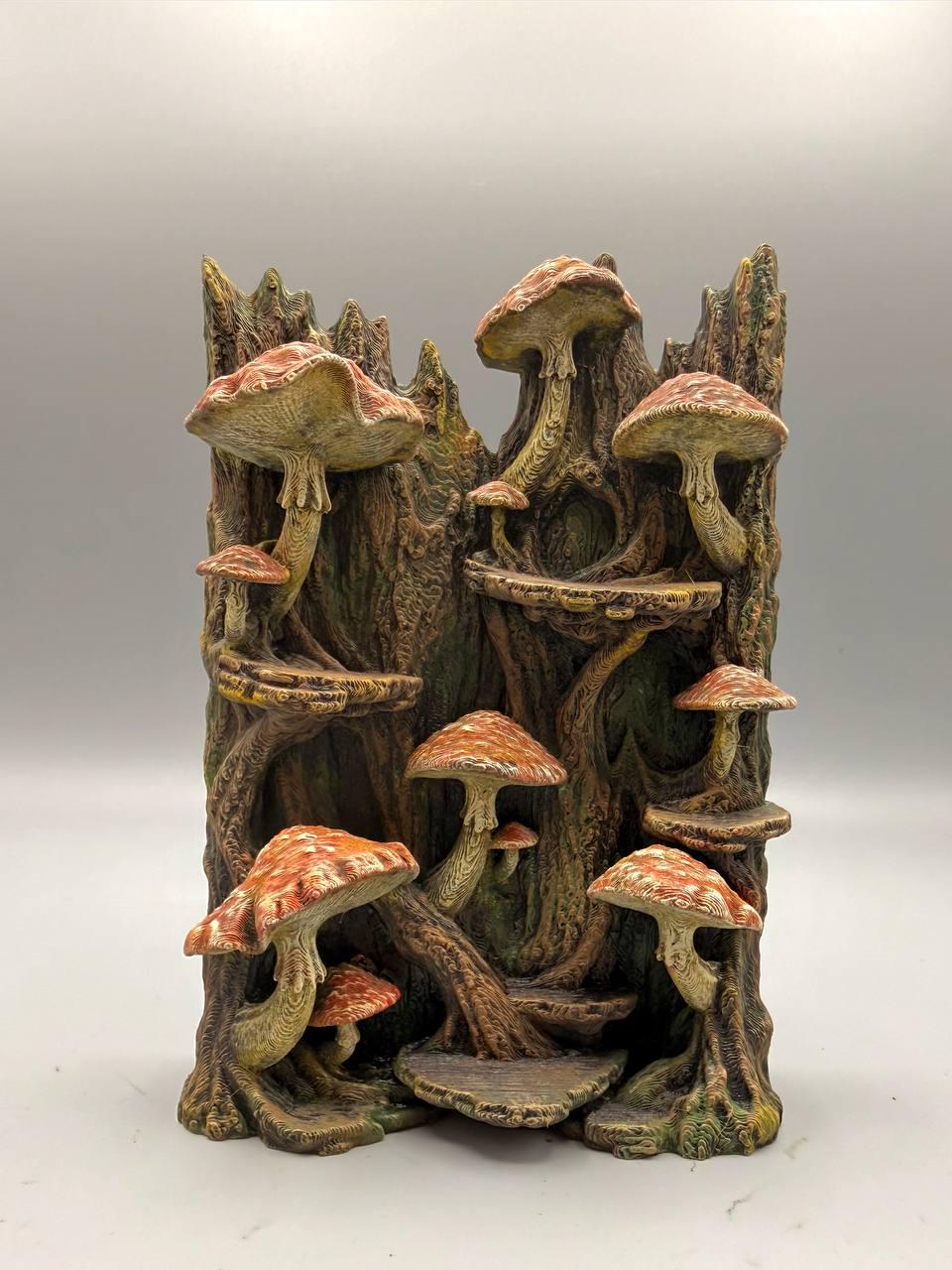 Mushrooms 3D Background, 3D printed in PETG, view 6 of 6