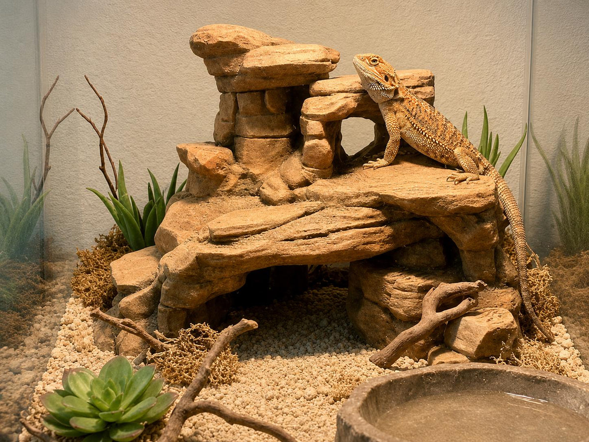 Canyon Rock, 3D printed in PETG, for terrariums, vivariums and aquariums