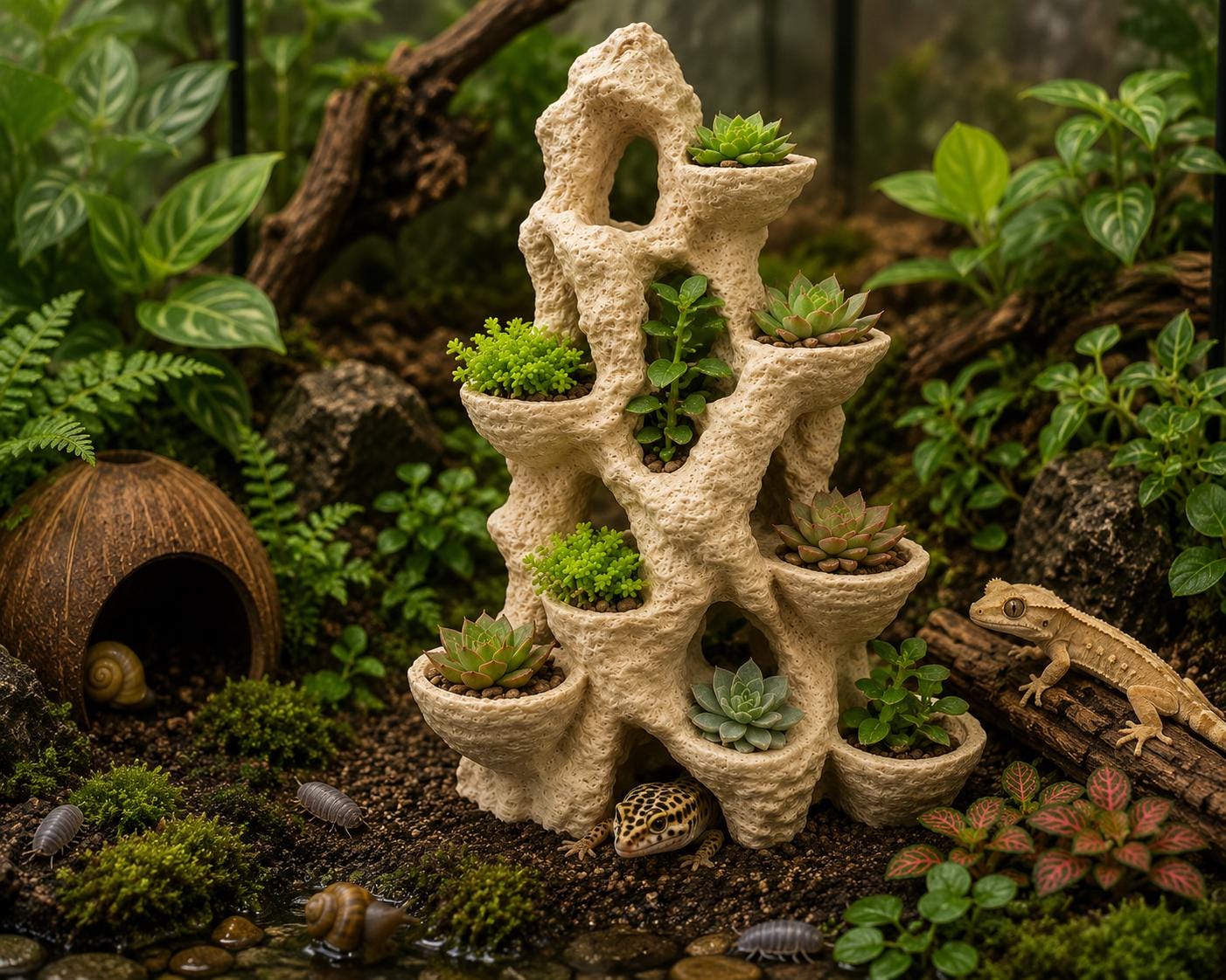 Mountain Planter | Aquarium, Vivarium and Terrarium Decor Secondary image