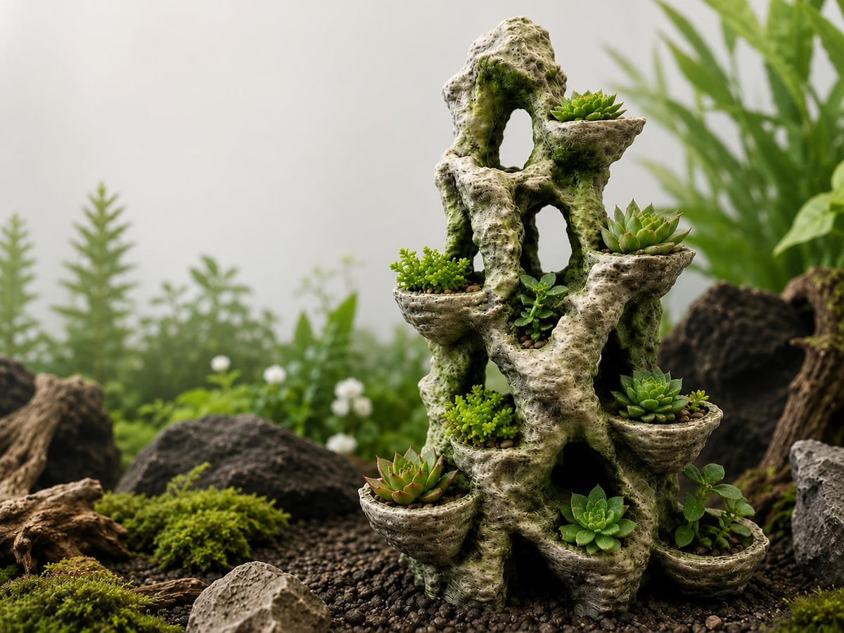 Mountain Planter, 3D printed in PETG Main image