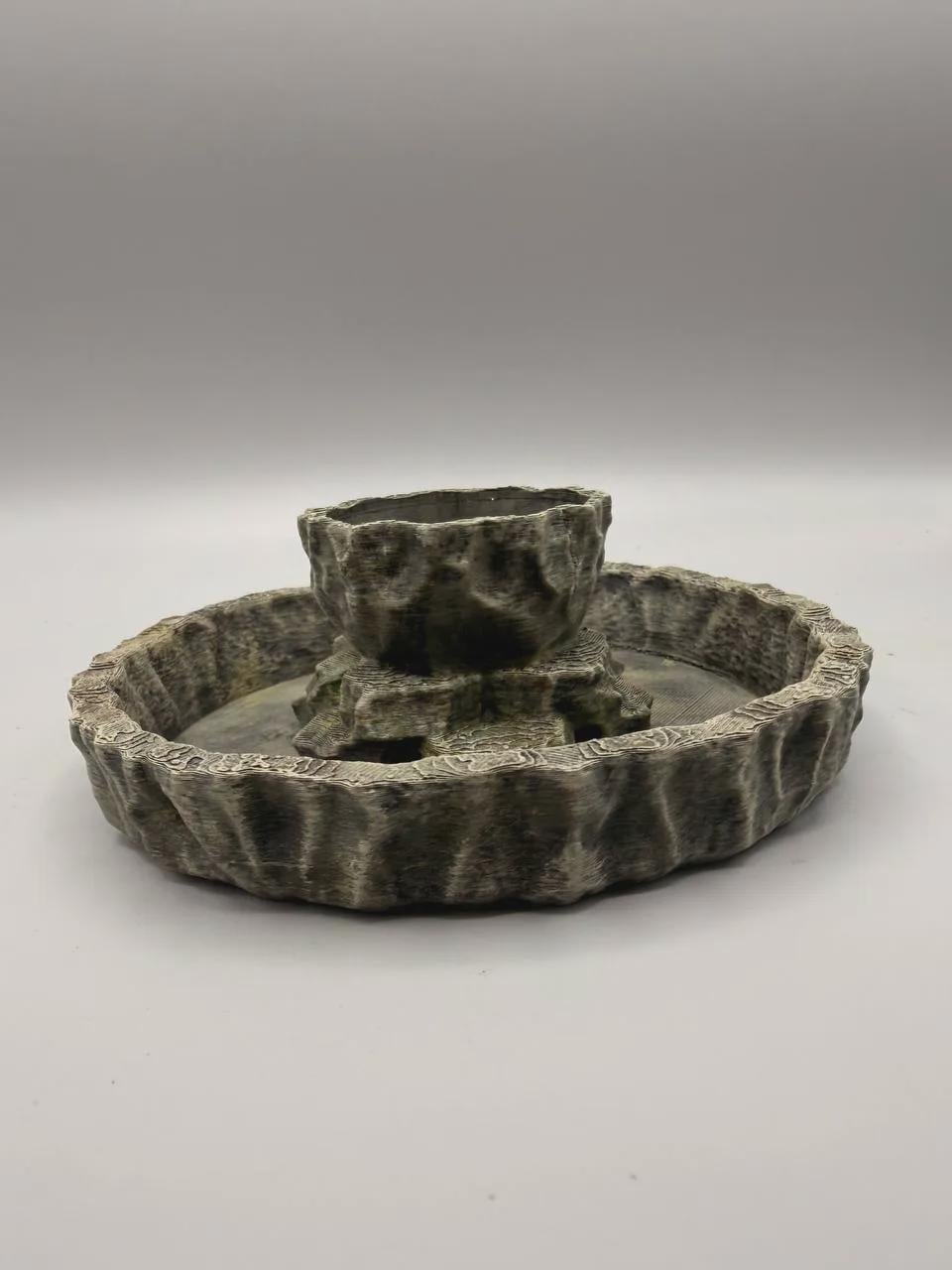 Water Bowl Planter, 3D printed in PETG, view 4 of 6