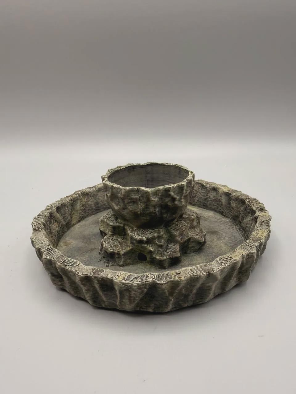 Water Bowl Planter, 3D printed in PETG, view 5 of 6
