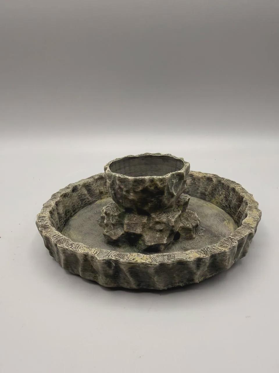 Water Bowl Planter, 3D printed in PETG, view 6 of 6