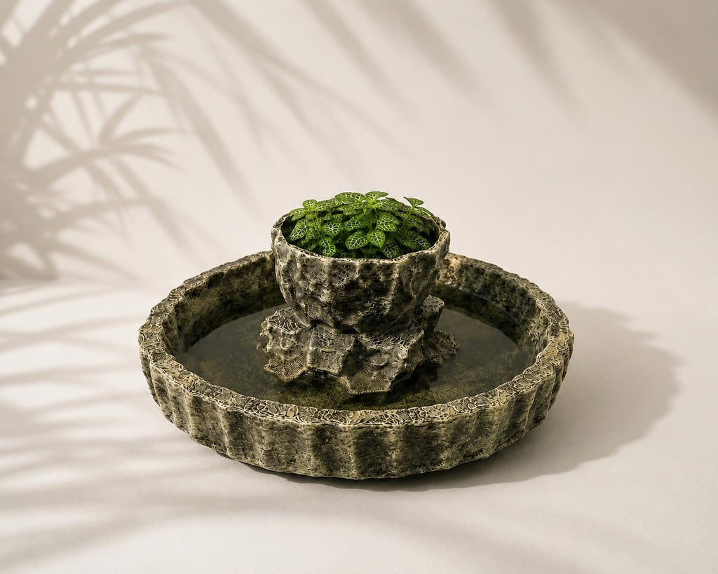 Water Bowl Planter, 3D printed in PETG, view 2 of 6