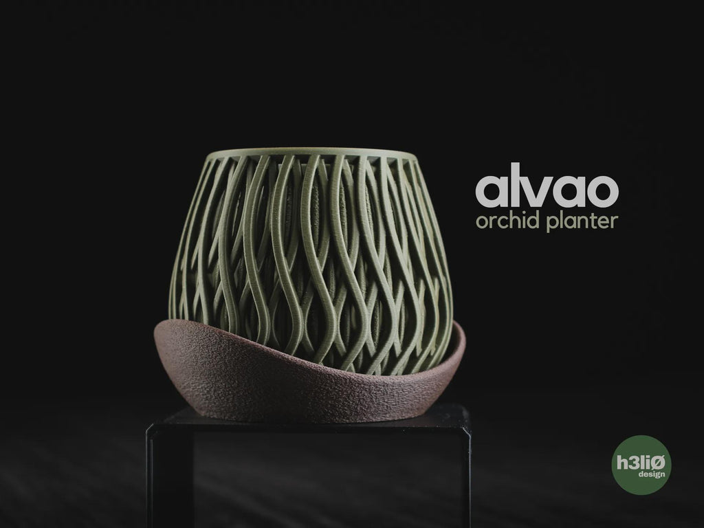 Alvao Orchid Planter, 3D printed in PLA