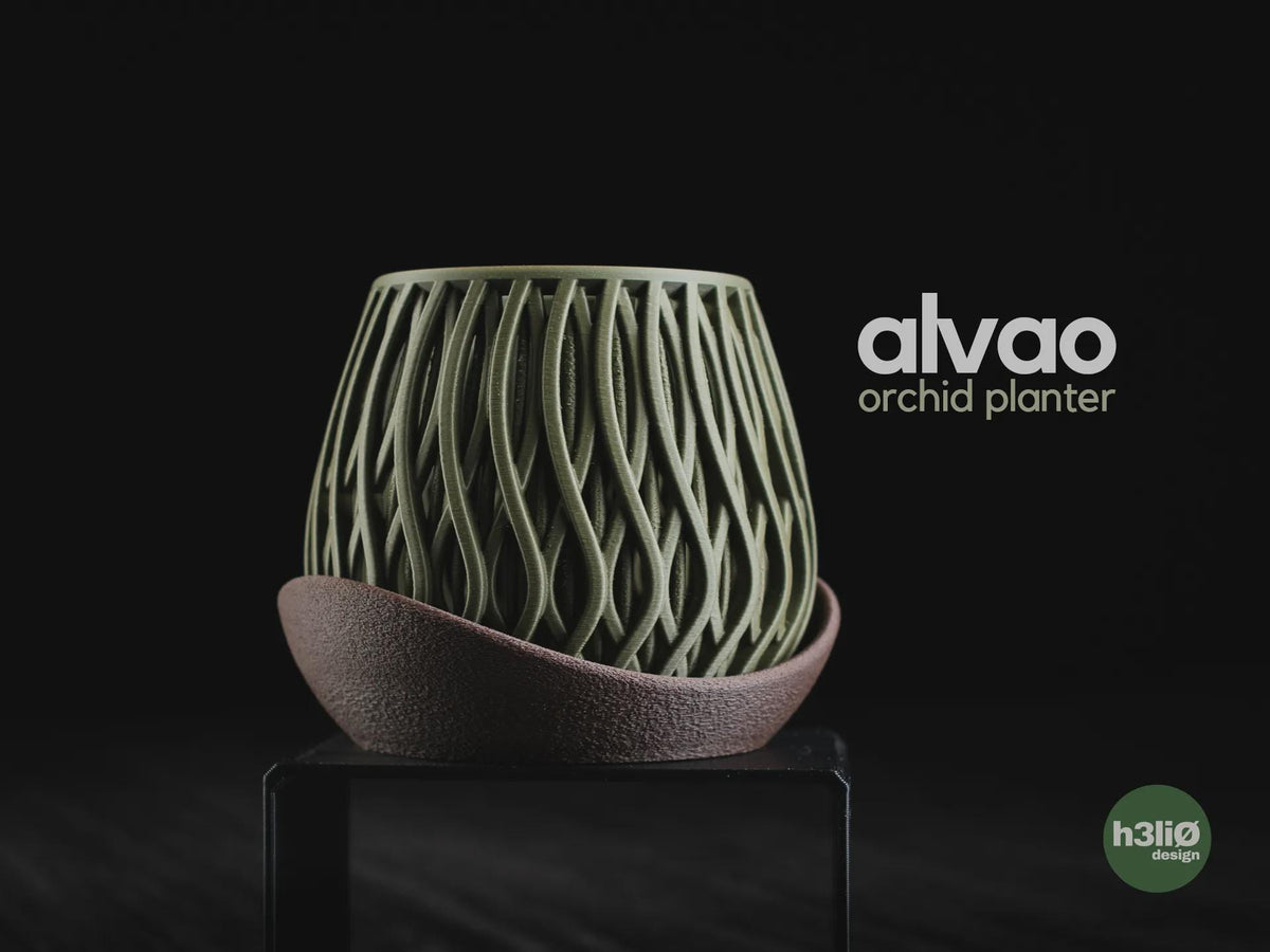 Alvao Orchid Planter, 3D printed in PLA