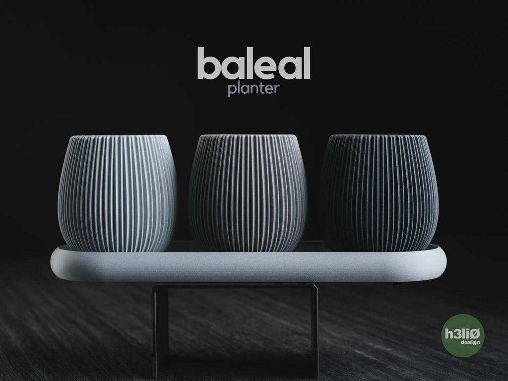 Baleal Geometric Planters, 3D printed in PLA