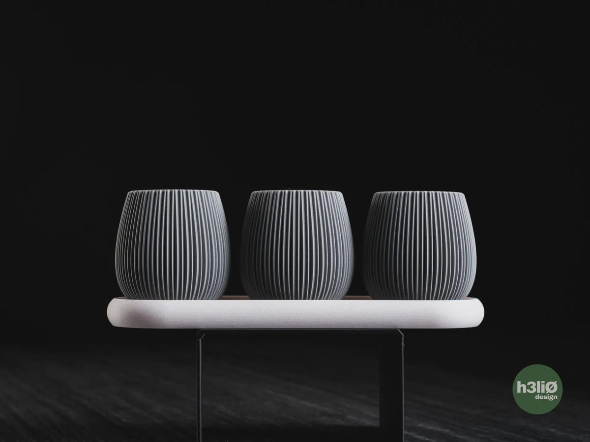 Baleal Geometric Planters, 3D printed in PLA, view 13 of 15