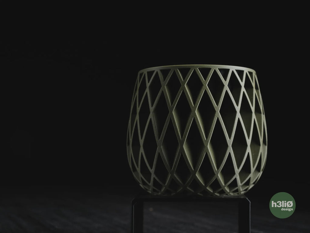 Beja Geometric Planter, 3D printed in PLA, view 12 of 16