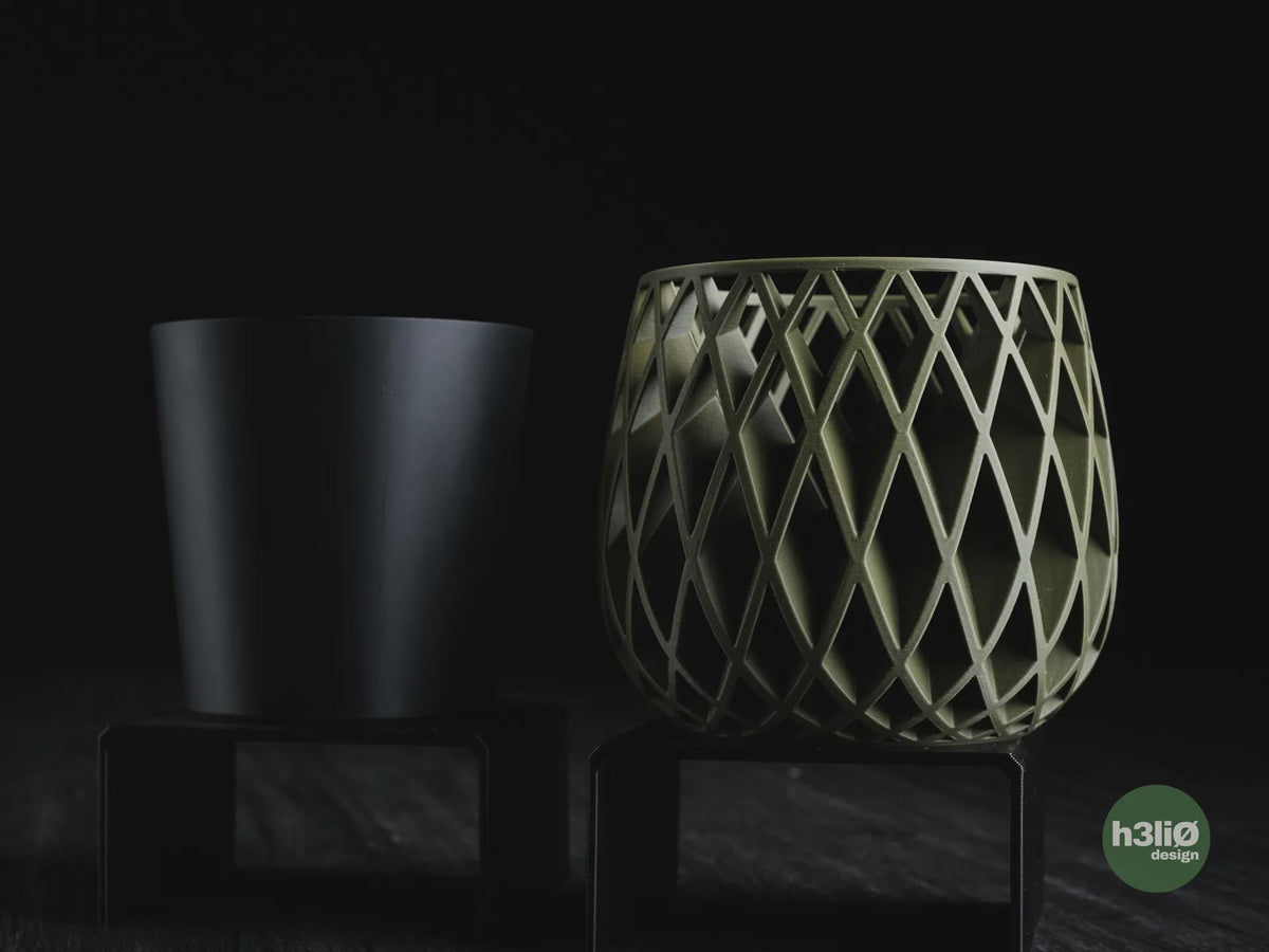 Beja Geometric Planter, 3D printed in PLA, view 3 of 16