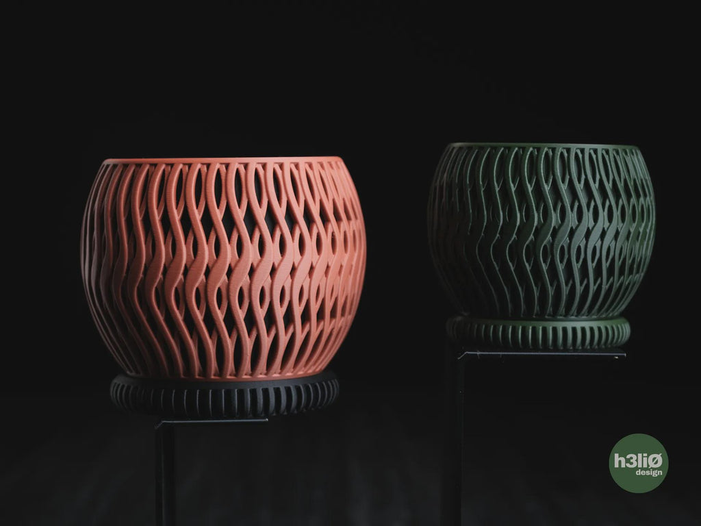 Briosi Geometric Planter, 3D printed in PLA, view 2 of 13