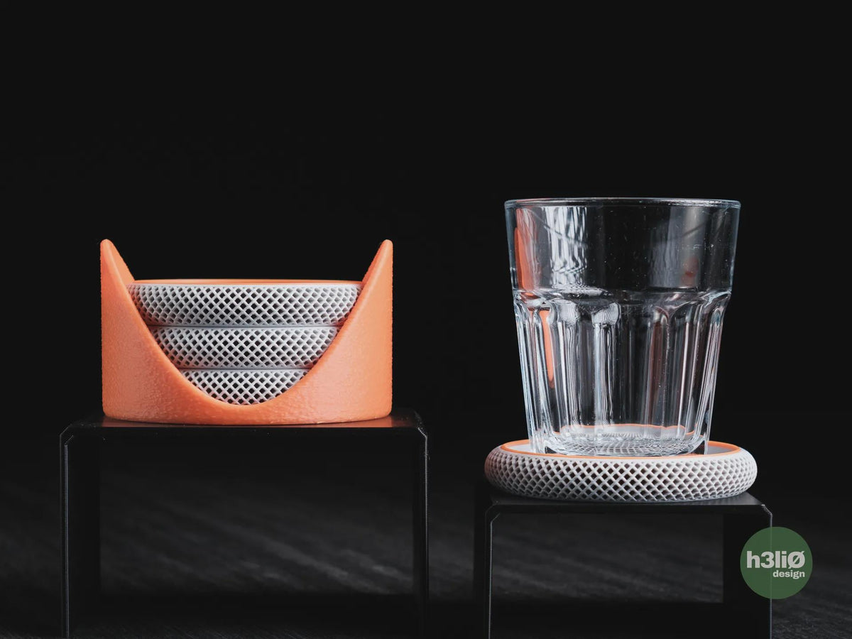 Cova Geometric Coaster Set, 3D printed in PLA, view 2 of 8