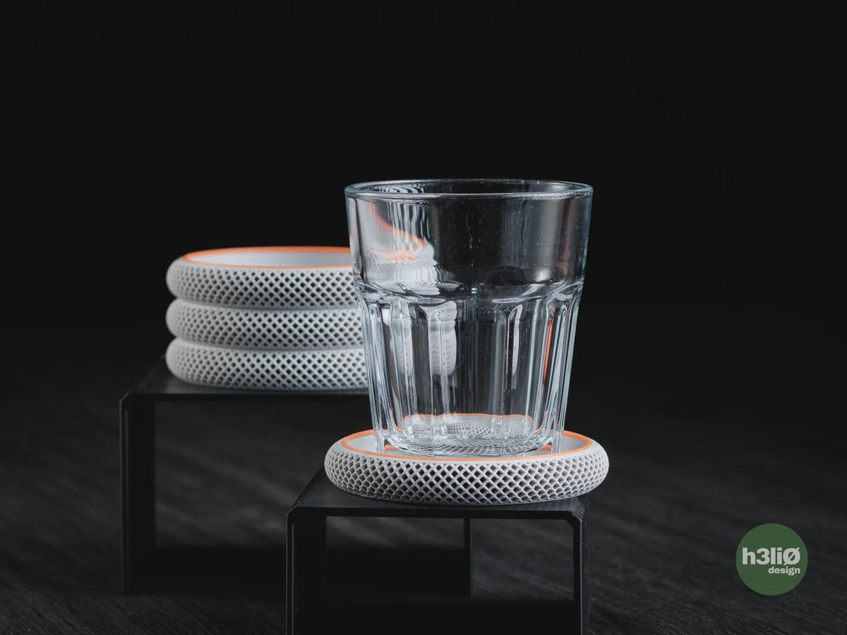 Cova Geometric Coaster Set, 3D printed in PLA, view 5 of 8