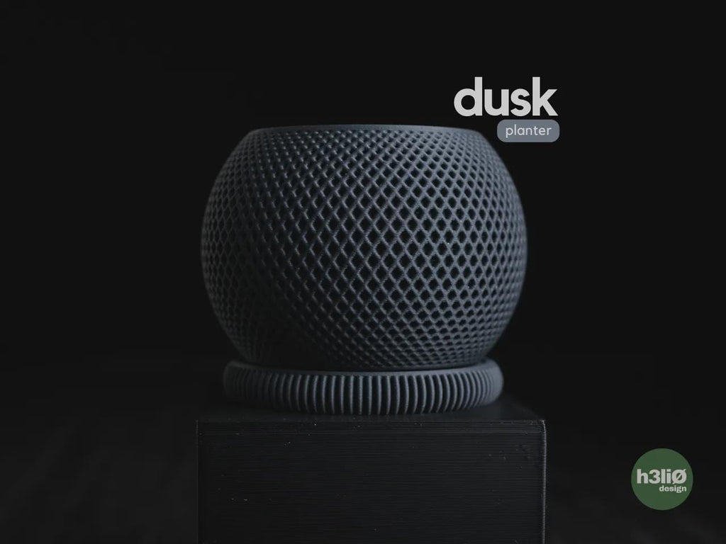 Dusk Geometric Planter, 3D printed in PLA