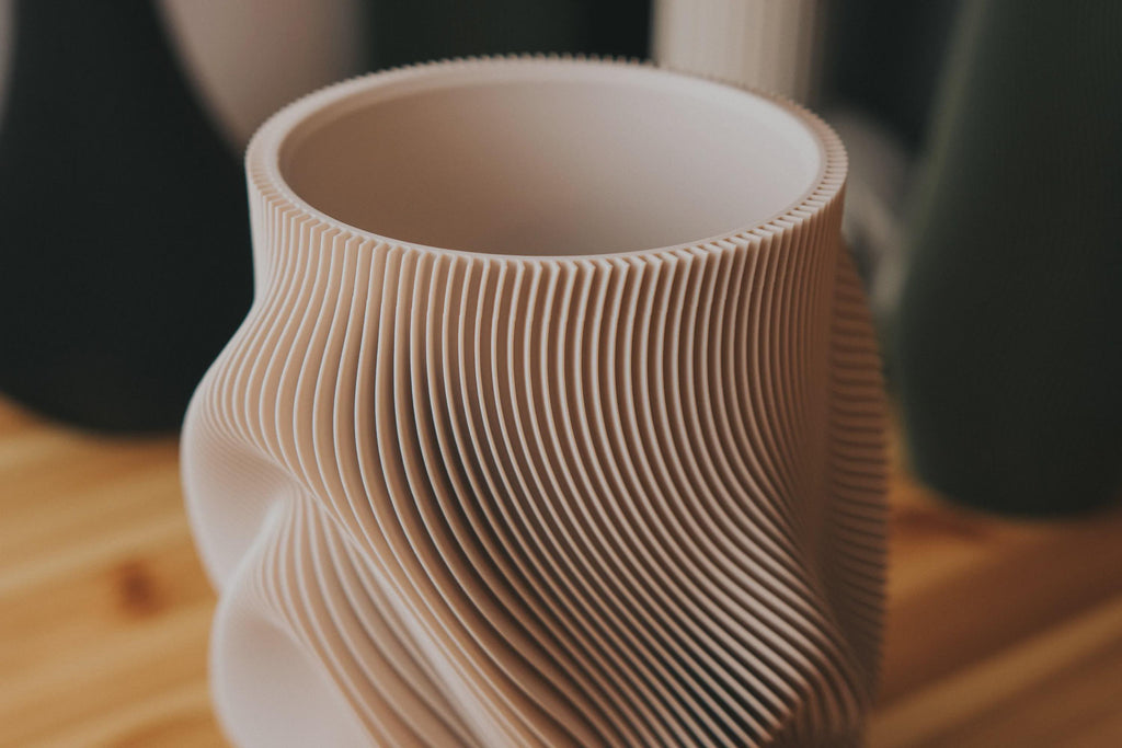 Fjord Wave Flower Vase, 3D printed in PLA, view 15 of 15