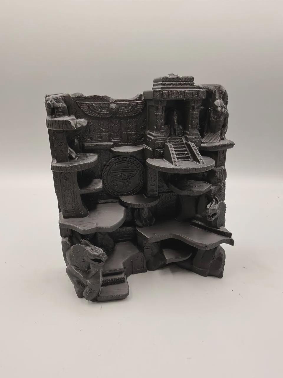 Pharaoh's Sanctuary 3D Background, 3D printed in PETG, view 2 of 7
