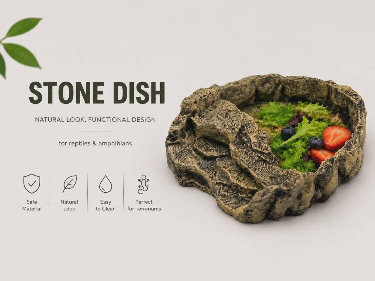 Stone Dish Feeding Bowl, 3D printed in PETG Main image