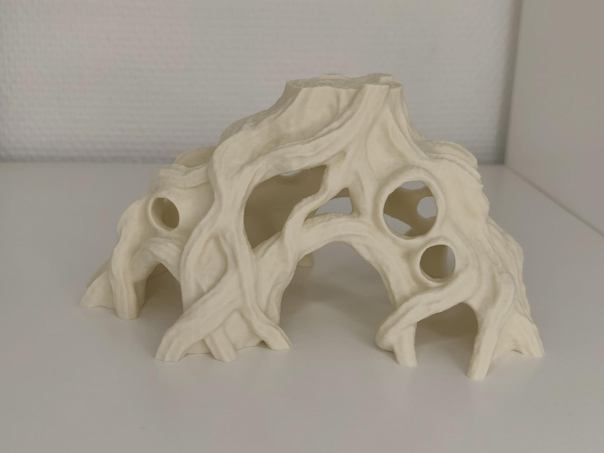 Gnarled Tree Root Cave Hide, 3D printed in PETG, view 5 of 6