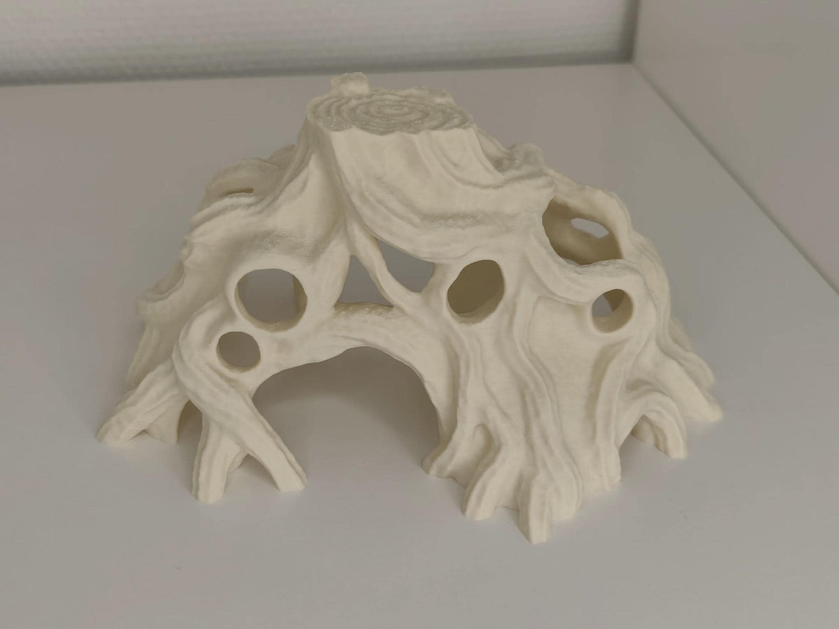 Gnarled Tree Root Cave Hide, 3D printed in PETG, view 3 of 6