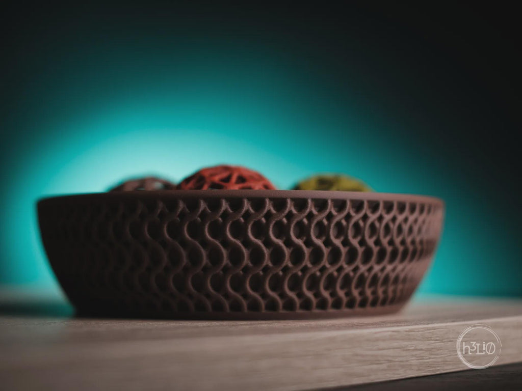 Echo Geometric Bowl, 3D printed in PLA, view 2 of 12