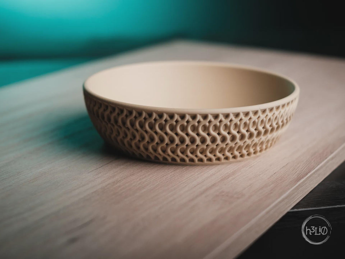 Echo Geometric Bowl, 3D printed in PLA, view 6 of 12
