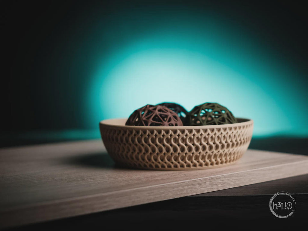 Echo Geometric Bowl, 3D printed in PLA, view 12 of 12