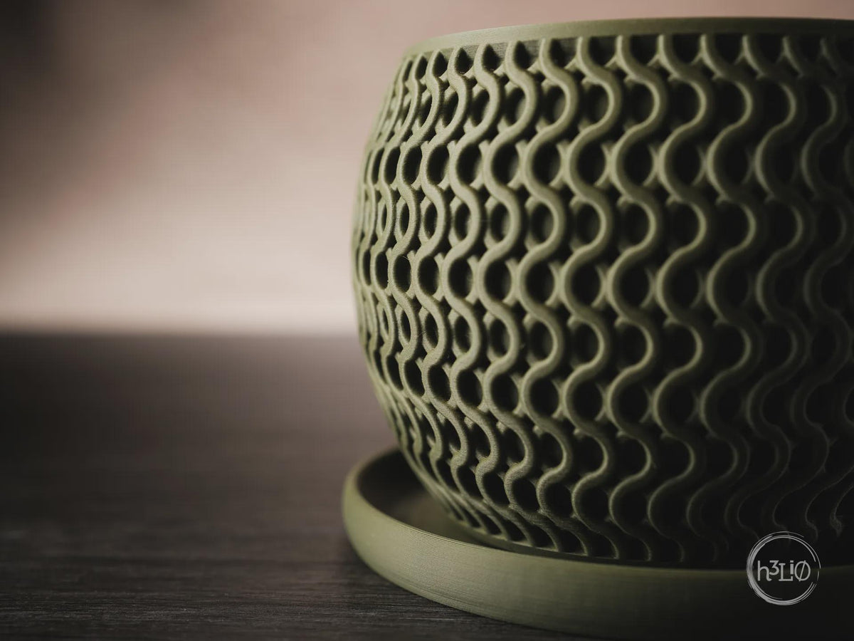 Echo Geometric Planter, 3D printed in PLA, view 9 of 10