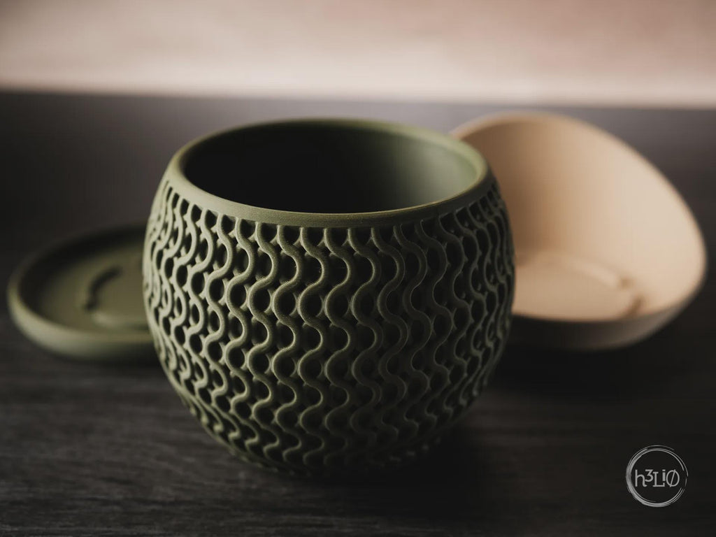 Echo Geometric Planter, 3D printed in PLA, view 5 of 10