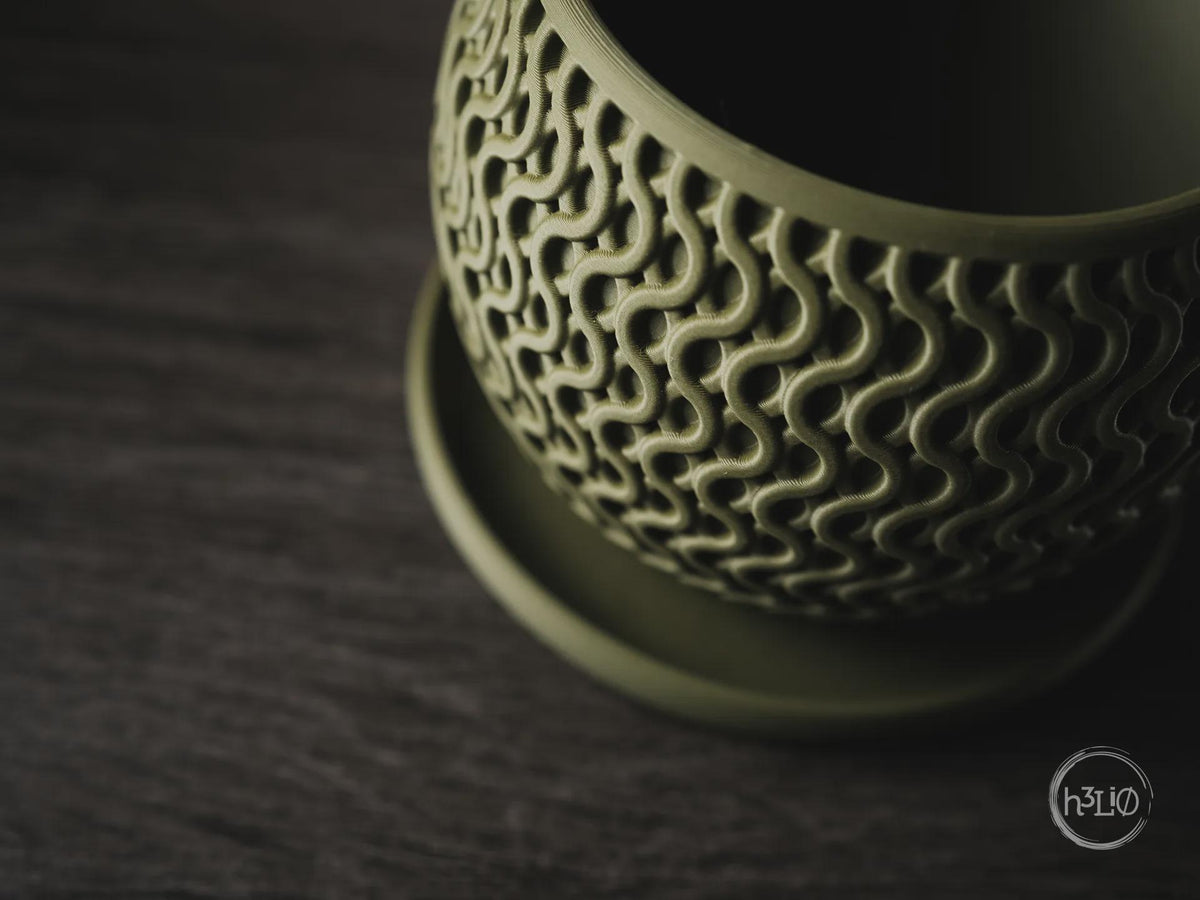 Echo Geometric Planter, 3D printed in PLA, view 3 of 10