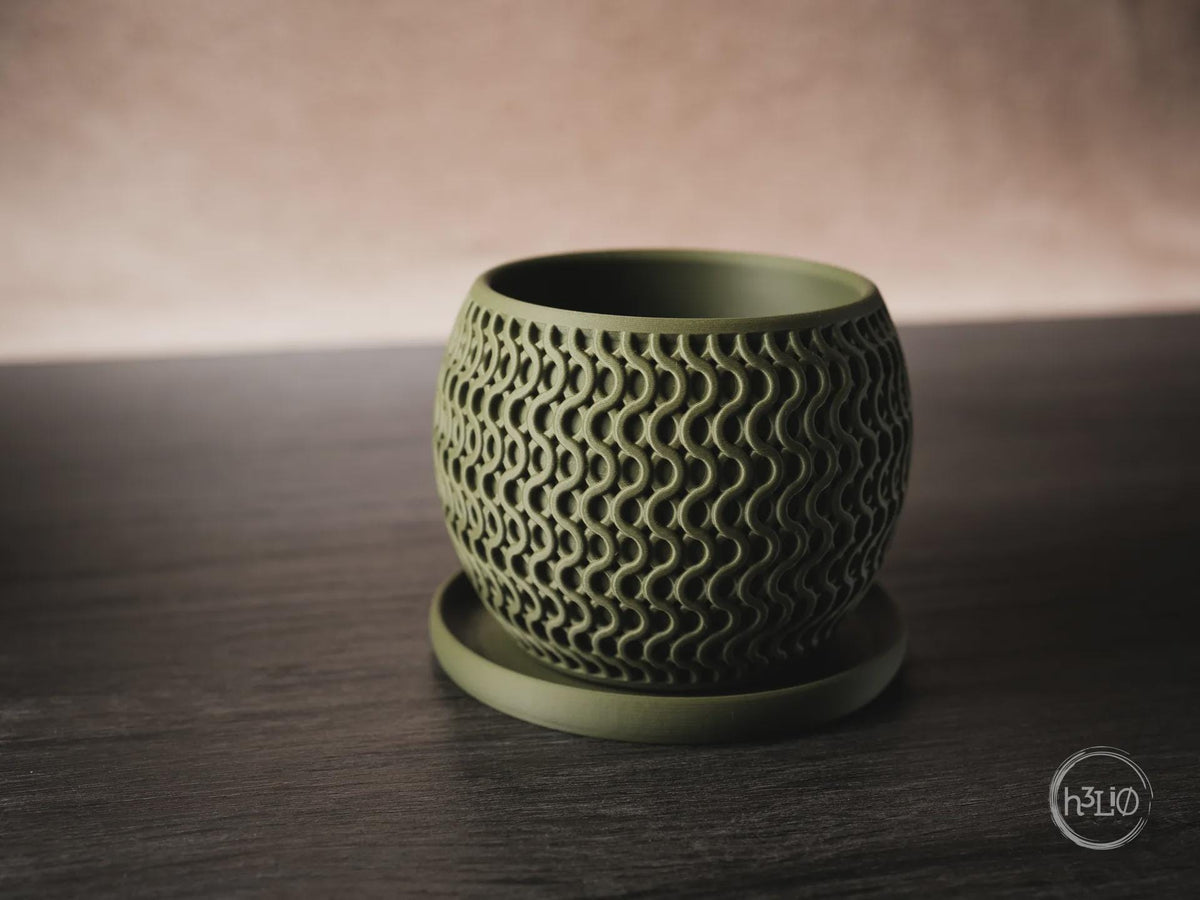 Echo Geometric Planter, 3D printed in PLA, view 4 of 10