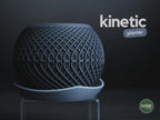 Kinetic Geometric Planter, 3D printed in PLA