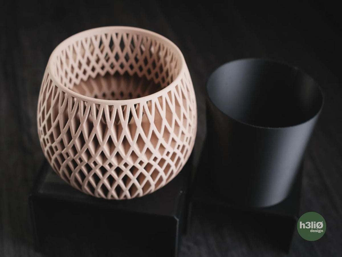 Maia Geometric Planter, 3D printed in PLA, view 3 of 13