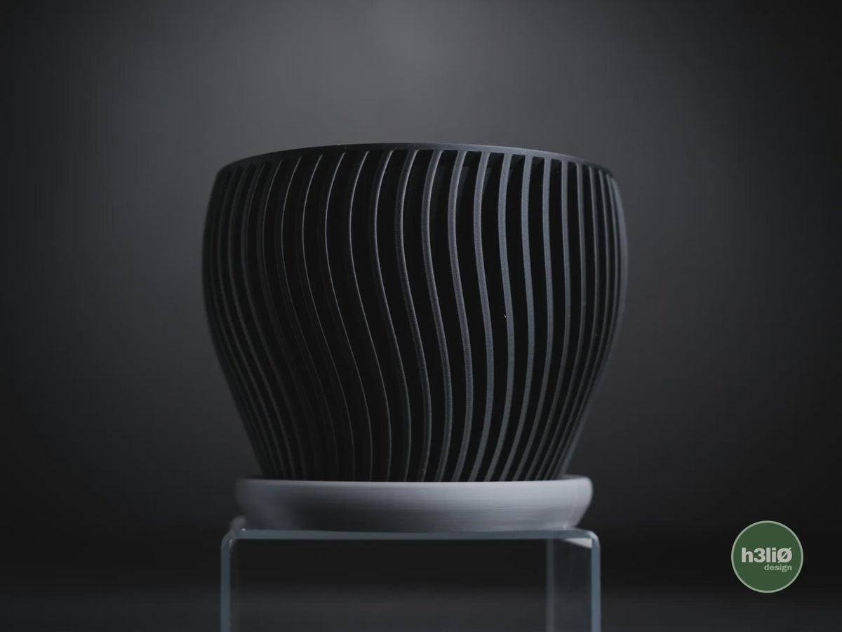 Oblique Geometric Planter, 3D printed in PLA, view 6 of 11