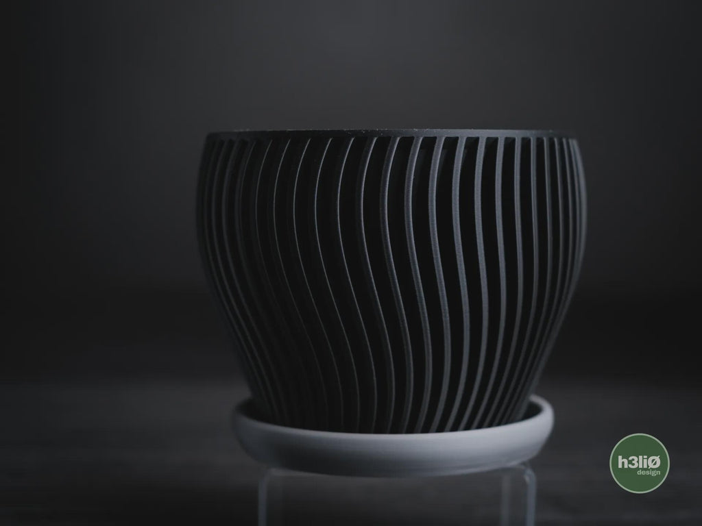 Oblique Geometric Planter, 3D printed in PLA, view 5 of 11