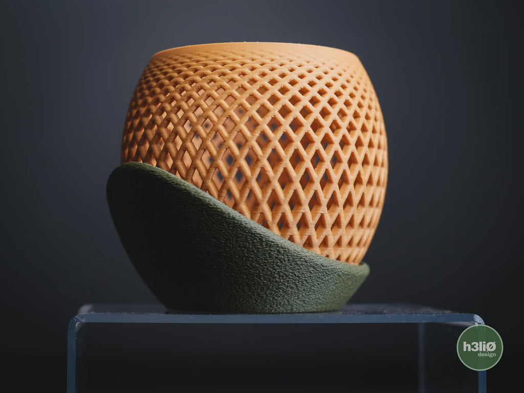 Polygon Orchid Planter, 3D printed in PLA, view 3 of 12