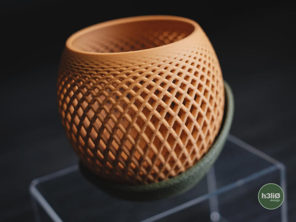 Polygon Orchid Planter, 3D printed in PLA, view 10 of 12