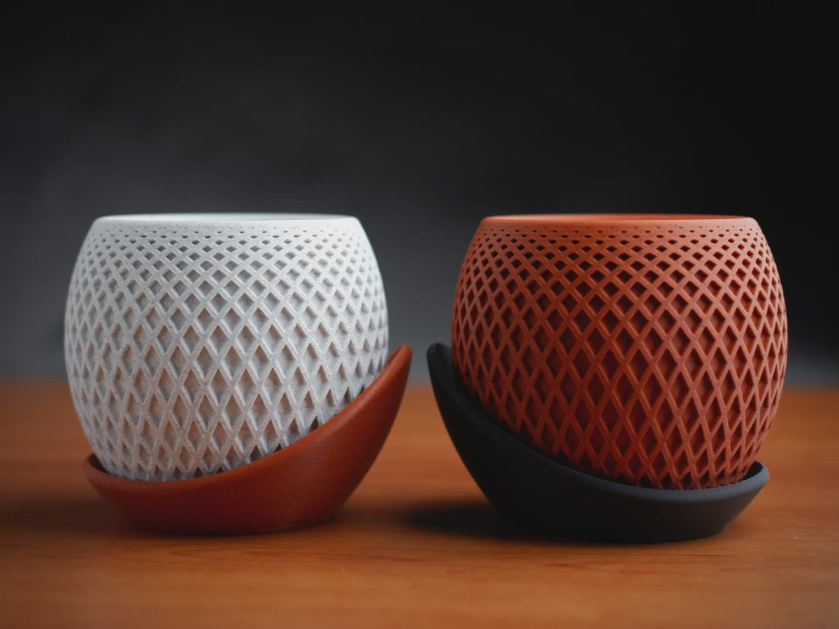 Polygon Planter, 3D printed in PLA, view 3 of 7