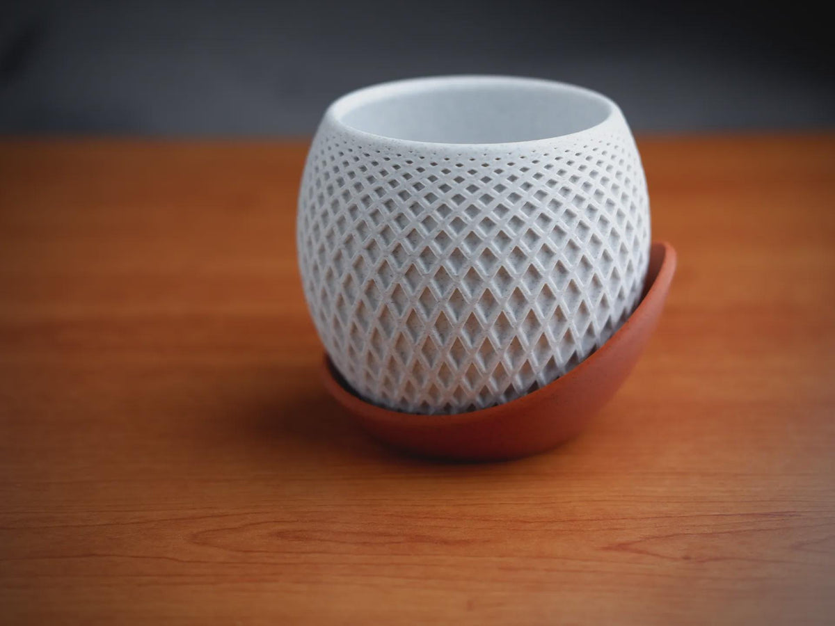 Polygon Planter, 3D printed in PLA, view 5 of 7