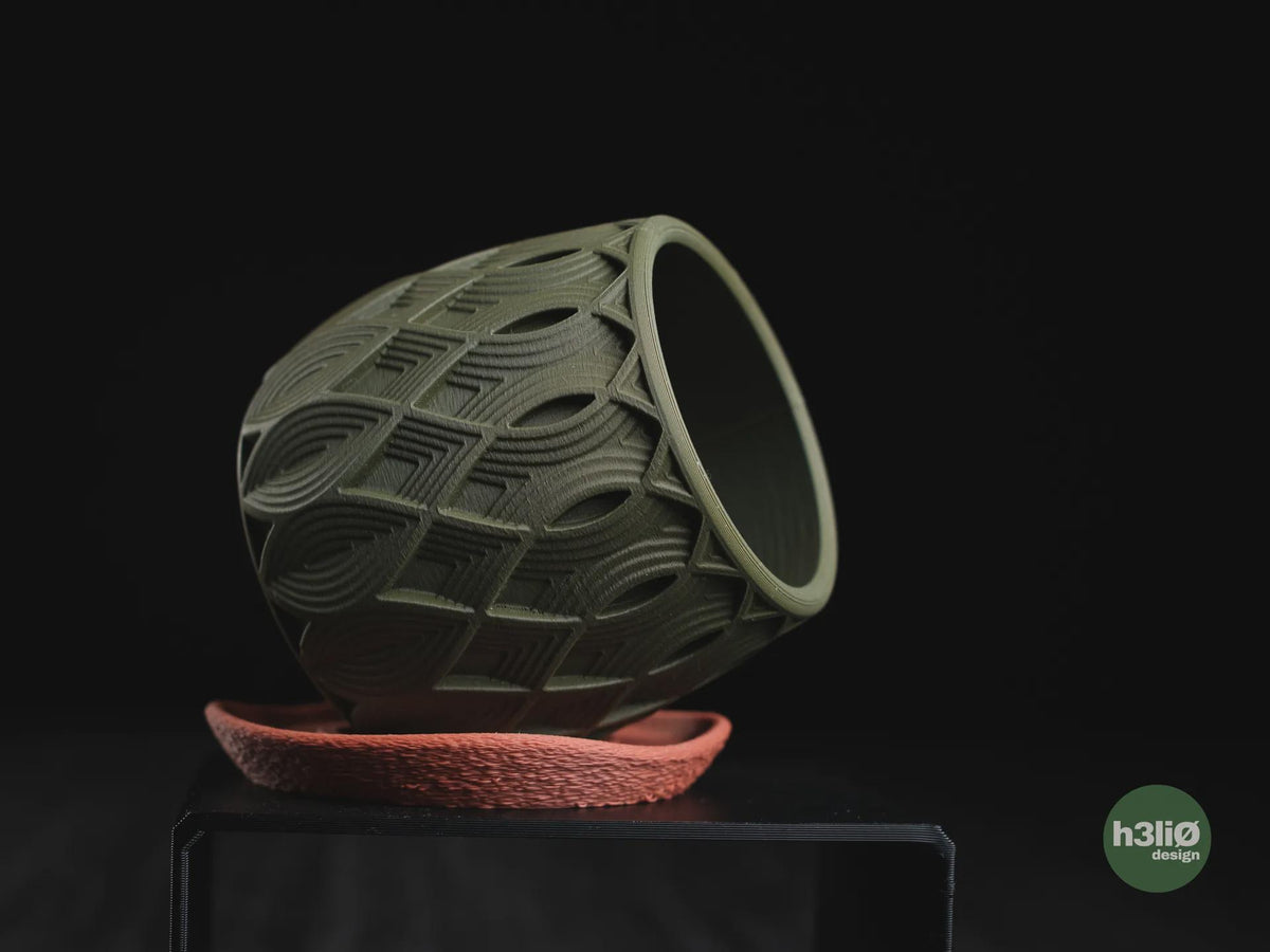 Salir Geometric Planter, 3D printed in PLA, view 6 of 10