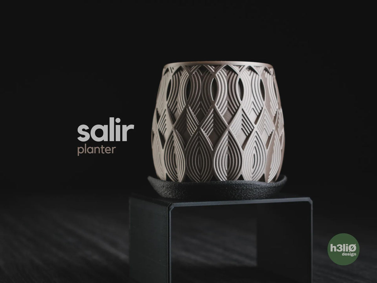 Salir Geometric Planter, 3D printed in PLA