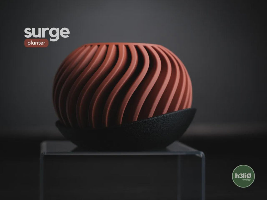 Surge Geometric Planter, 3D printed in PLA